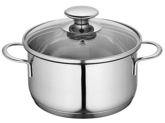 Κατσαρολάκι Με Γυάλινο Καπάκι 2370702816 Φ16cm Inox Kuchenprofi 16 cm Ανοξείδωτο Ατσάλι