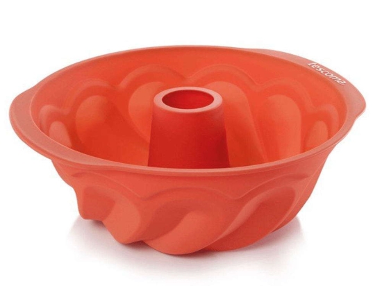 Φόρμα Κέικ Delicia Siliconprime 629412 Φ24cm Red Tescoma Silicone