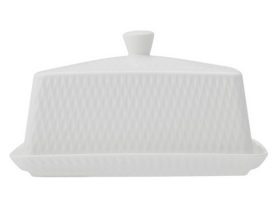 Βουτυριέρα Diamonds DV0137 16x11x11cm White Maxwell & Williams Πορσελάνη