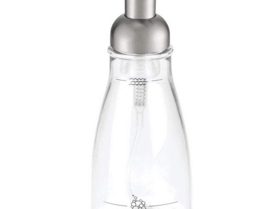 Δοχείο Κρεμοσάπουνου Forbu 50100EU 414ml Silver-Clear Interdesign Συνθετικό Υλικό