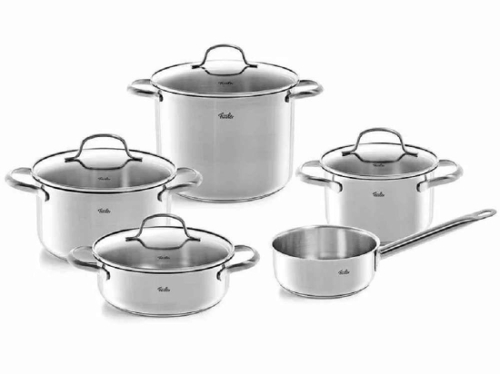 Μαγειρικά Σκεύη Francisco (Σετ 5Τμχ) 040-113-05-000/0 Inox Fissler Ανοξείδωτο Ατσάλι