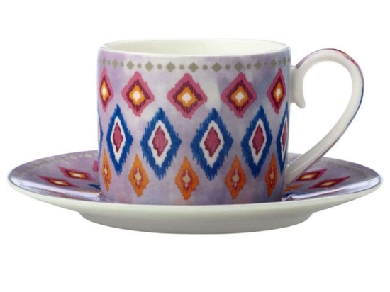 Φλυτζάνι Καφέ Teas & C's Zanzibar (Σετ 2Τμχ) HV0226 100ml Multi Maxwell & Williams Πορσελάνη