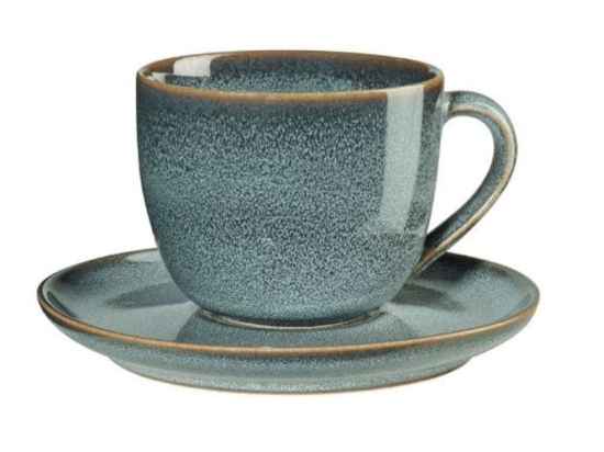 Φλυτζάνι Cappuccino Με Πιατάκι Saisons 27130118 230ml Denim Asa Κεραμικό