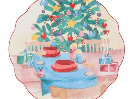Πιατέλα Christmasville Dinner Christmas ME0028 20cm Multi Maxwell&Williams