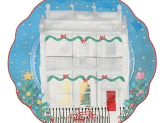Πιατέλα Christmasville Terrace ME0025 20cm Multi Maxwell&Williams