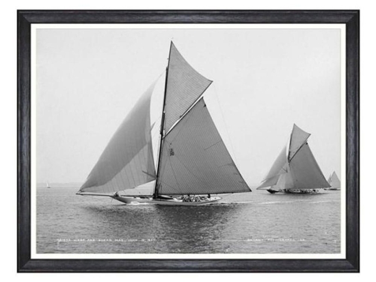 Κάδρο America’s Cup - Wasp And Queen Mab 1897 FA13188 80X60 MindTheGap Οριζόντιοι Ξύλο