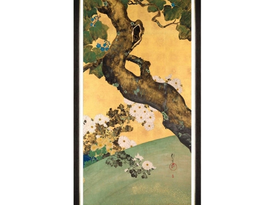 Κάδρο Paulownias And Chrysanthemums II FA13151 60X120 MindTheGap Κάθετοι Ξύλο