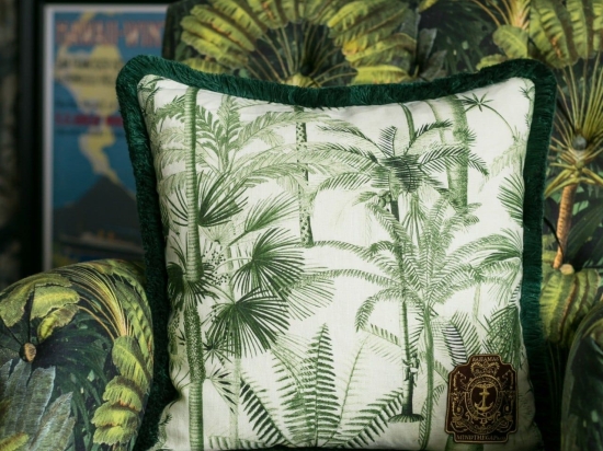 Μαξιλάρι Διακοσμητικό (Με Γέμιση) Palmera Cubana LC40069 MindTheGap 50Χ50 Λινό
