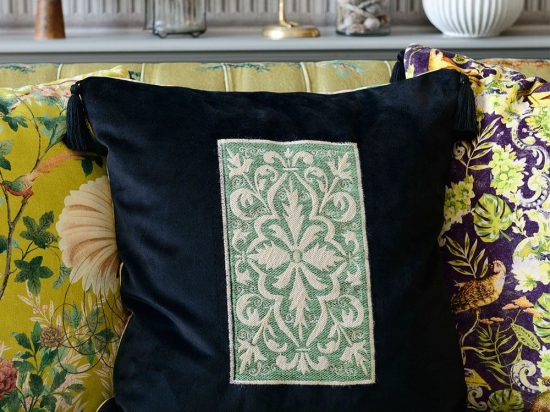 Μαξιλάρι Διακοσμητικό (Με Γέμιση) Spanish Embroidery LC40045 MindTheGap 50Χ50 100% Βαμβάκι