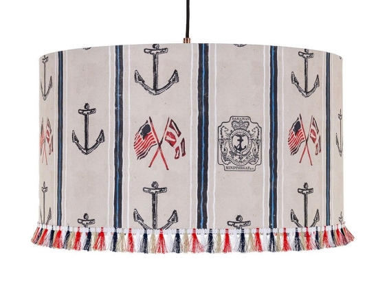 Φωτιστικό Οροφής Buccaneers Of Bahamas CL50299 45X28Cm MindTheGap Μέταλλο,Ύφασμα