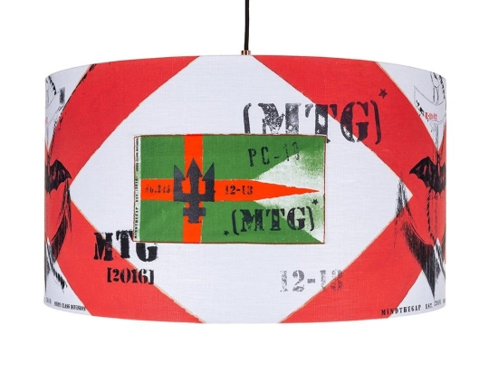 Φωτιστικό Οροφής Naval Flags CL50281 35X22Cm MindTheGap Μέταλλο,Ύφασμα