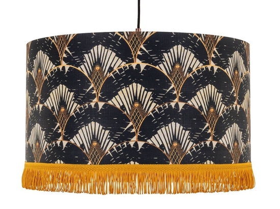 Φωτιστικό Οροφής Ravenala Dark CL50278 35X22Cm MindTheGap Μέταλλο,Ύφασμα