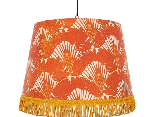 Φωτιστικό Οροφής Ravenala Orange CL50328 45X55X35Cm MindTheGap Μέταλλο,Ύφασμα