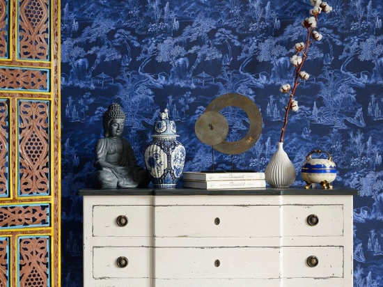 Ταπετσαρία Asian Scenery WP20507 Indigo MindTheGap 52x300cm