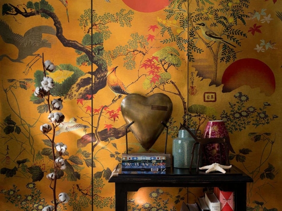 Ταπετσαρία Byobu Metallic Edition WP20295 Gold-Green-Red MindTheGap 48.7x900cm