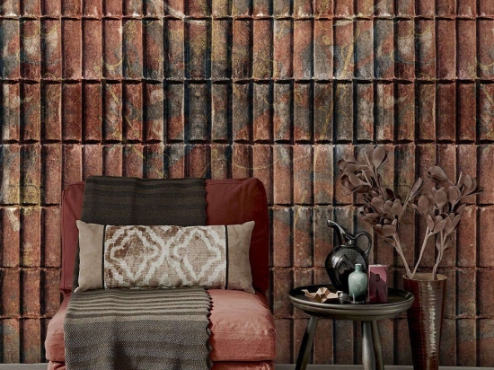 Ταπετσαρία Chakrasamvara WP20254 Brown-Red-Grey MindTheGap 52x300cm