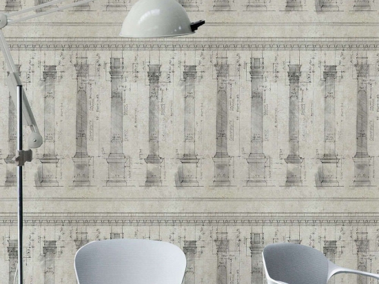 Ταπετσαρία Colonnade Sand WP20022 Grey MindTheGap 52x300cm