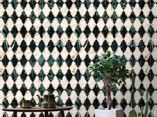 Ταπετσαρία Empire Emerald WP20290 Green-Ivory-Gold MindTheGap 52x1000cm