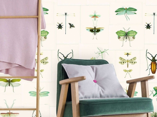 Ταπετσαρία Entomology Green WP20234 Green-Taupe MindTheGap 52x300cm