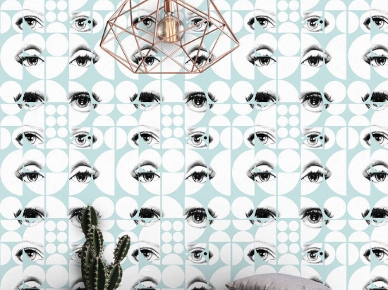 Ταπετσαρία Eyes And Circles Sky WP20086 Blue MindTheGap 52x300cm