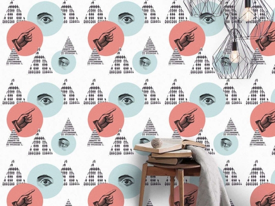 Ταπετσαρία Eyes On Me WP20087 Blue-Red MindTheGap 52x300cm
