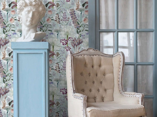 Ταπετσαρία Garden Of Eden Aquamarine WP20325 Blue-Mauve MindTheGap 52x300cm