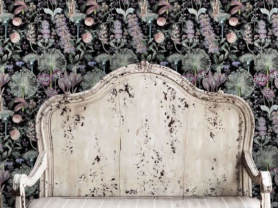 Ταπετσαρία Garden Of Eden WP20324 Mauve-Black MindTheGap 52x300cm