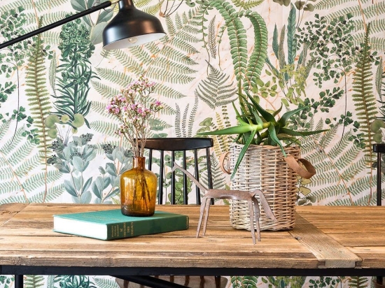 Ταπετσαρία Green Sanctuary WP20319 Green-Taupe MindTheGap 52x300cm