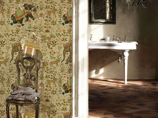 Ταπετσαρία Hindustan WP20255 Brown-Green-Red-Taupe MindTheGap 52x300cm