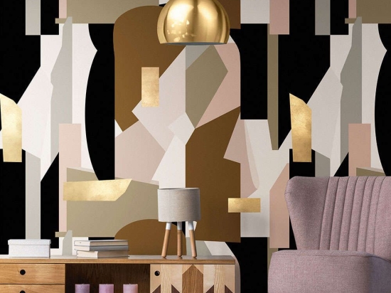 Ταπετσαρία Human Nature WP20333 Pink-Brown-Black-Gold MindTheGap 52x300cm