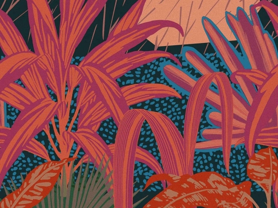 Ταπετσαρία Jardin Imaginario Dark WP20494 Red-Green-Blue MindTheGap 52x300cm