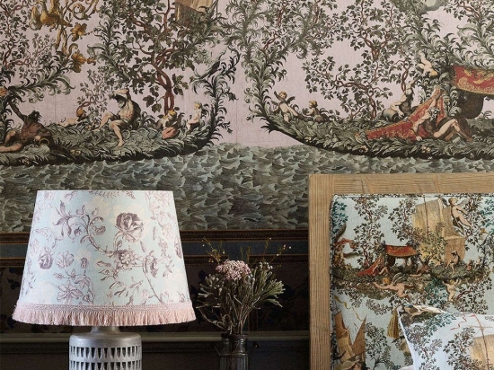 Ταπετσαρία Journey To Eden Pink WP20457 Pink-Grey-Brown-Green MindTheGap 52x300cm