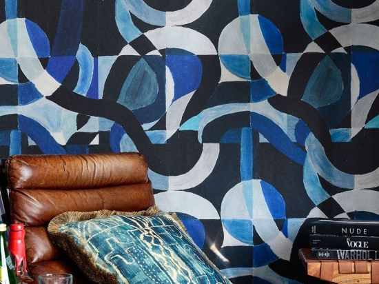 Ταπετσαρία Labyrinthine WP20511 Indigo-White MindTheGap 52x300cm