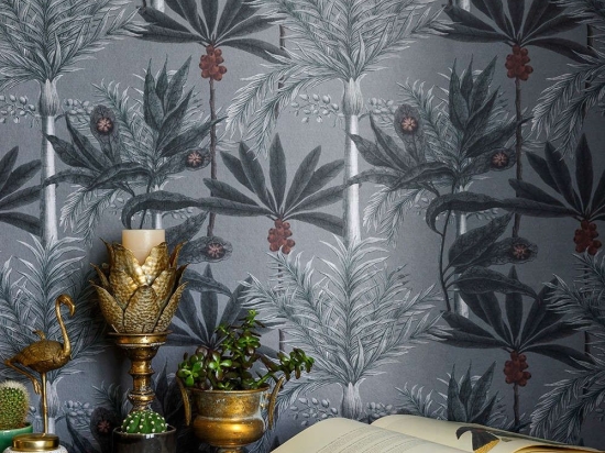 Ταπετσαρία Madagascar Grey WP20519 Grey-Red MindTheGap 52x300cm