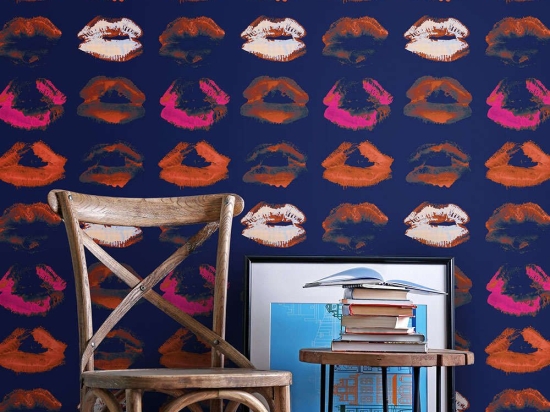 Ταπετσαρία Neon Kiss Indigo WP20380 Blue-Red-Pink MindTheGap 52x300cm