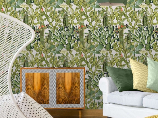 Ταπετσαρία Opuntia WP20166 Green-Taupe MindTheGap 52x300cm