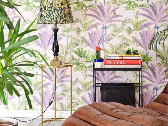 Ταπετσαρία Palmeras WP20363 Green-Pink-Purple MindTheGap 52x300cm