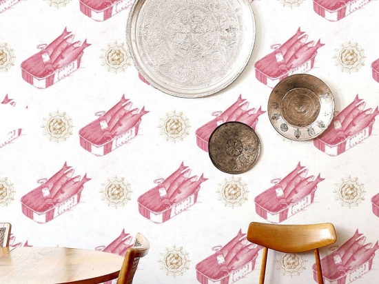 Ταπετσαρία Sardines Red WP20011 Red-Pink MindTheGap 52x300cm