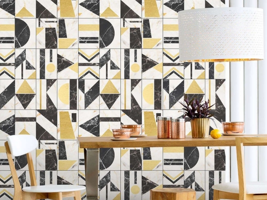 Ταπετσαρία Soho Brass WP20352 Taupe-Black-Gold MindTheGap 52x300cm