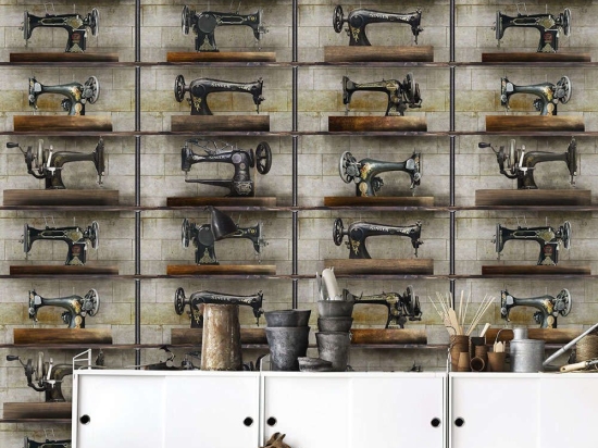 Ταπετσαρία The Machinist WP20245 Brown-Taupe-Black MindTheGap 52x300cm