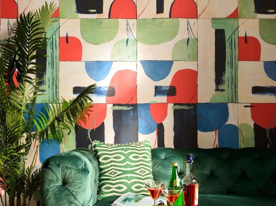 Ταπετσαρία The Vision WP20539 Taupe-Red-Green-Blue-Black MindTheGap 52x300cm