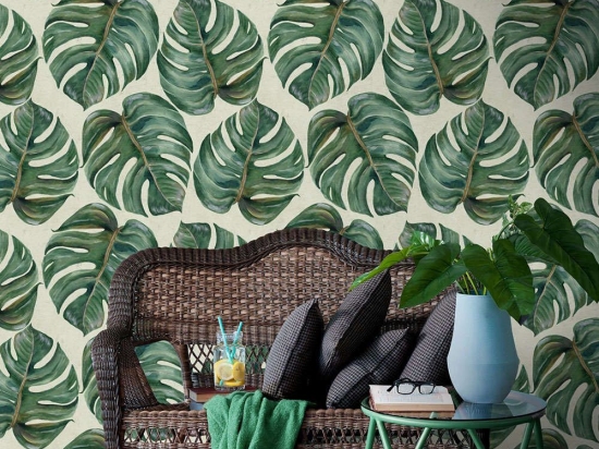 Ταπετσαρία Tropical Leaf WP20109 Green MindTheGap 52x300cm