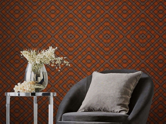 Ταπετσαρία Unusual Tartan WP20386 Brown-Black MindTheGap 52x300cm