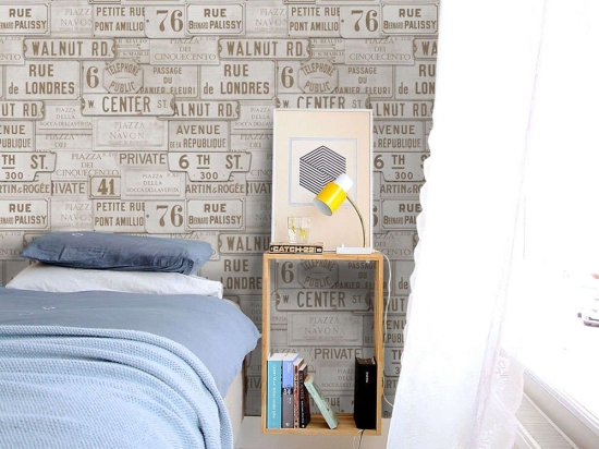 Ταπετσαρία Vintage Signs Taupe WP20036 Brown-Sepia MindTheGap 52x300cm
