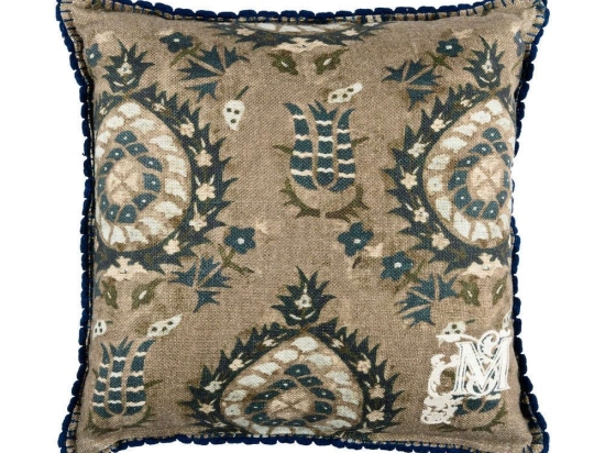 Μαξιλάρι Διακοσμητικό (Με Γέμιση) Flourish LC40087 50x50 Petrol-Olive MindTheGap 50Χ50 Πούπουλο-Φτερό