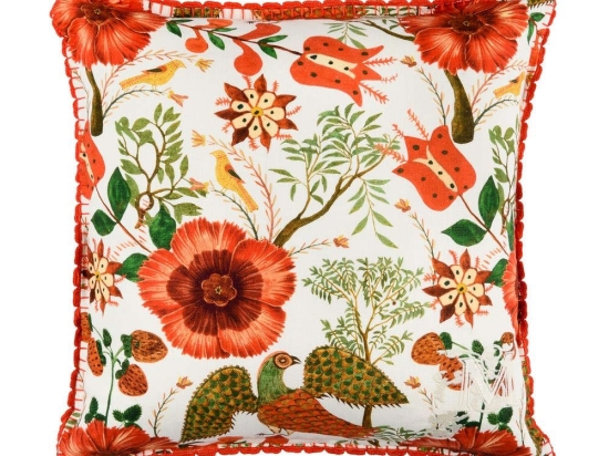 Μαξιλάρι Διακοσμητικό (Με Γέμιση) Szekely LC40090 50x50 Orange-Green MindTheGap 50Χ50 Πούπουλο-Φτερό