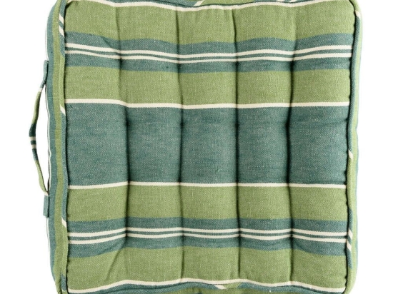 Μαξιλάρι Καρέκλας Szepviz Stripe Linen Padded Cushion AC00021 40x40 Green MindTheGap 40Χ40 Foam