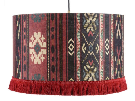 Φωτιστικό Οροφής Heritage CL50384 ø55x30 Red-Multi MindTheGap Μέταλλο,Ύφασμα