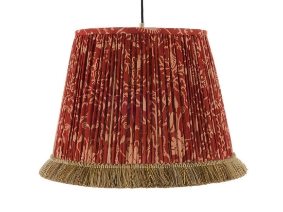 Φωτιστικό Οροφής Saxon Ornament CL50350 ø35xø45xH30 Red-Beige MindTheGap Μέταλλο,Ύφασμα