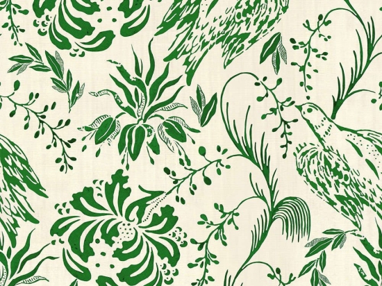 Ταπετσαρία Folk Embroidery Fern Green WP30015 Green MindTheGap 52x1000cm